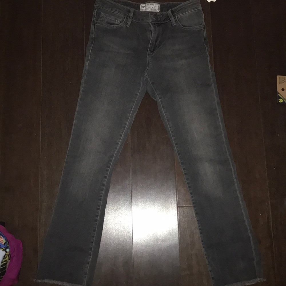 Free people crop flare jeans